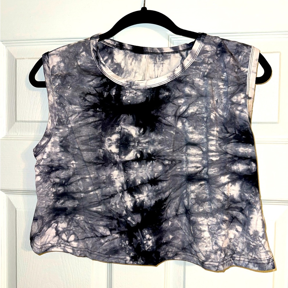 Tye Dye Crop Muscle Tank - Size L